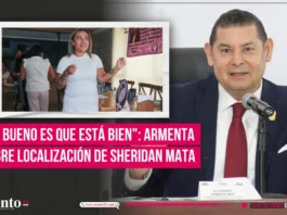 "Lo bueno es que está bien": Armenta sobre localización de Sheridan Mata