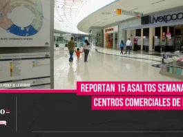 Reportan 15 asaltos semanales en centros comerciales de Puebla