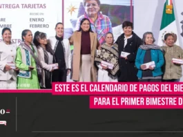 calendario de pagos del Bienestar para el primer bimestre del 2025