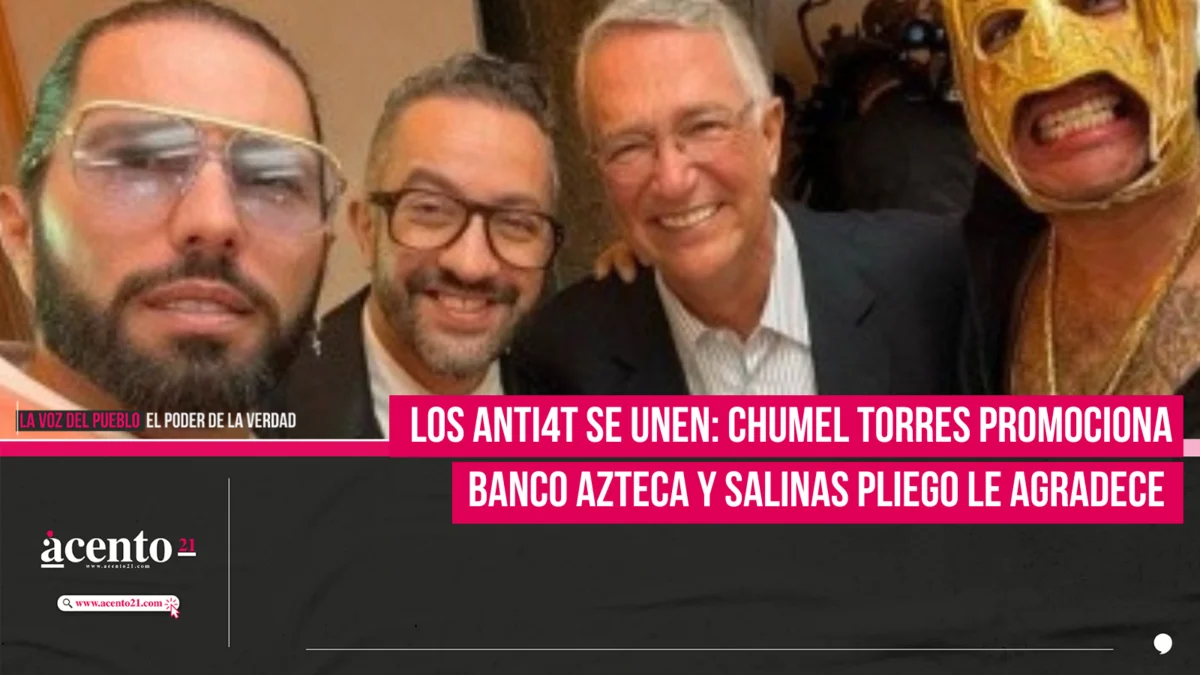 Chumel Torres promociona las tarjetas de Banco Azteca y Salinas Pliego le agradece  