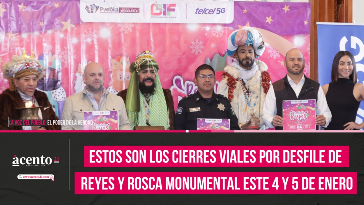 cierres viales por Desfile de Reyes