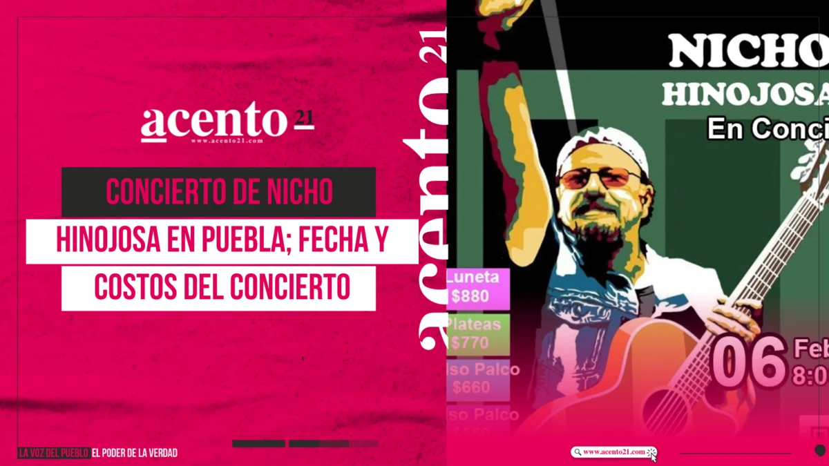 Concierto de Nicho Hinojosa en Puebla; fecha y costos del concierto