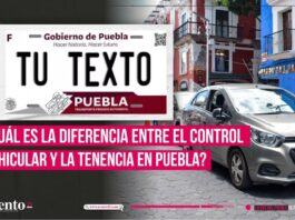 control vehicular y la tenencia en Puebla