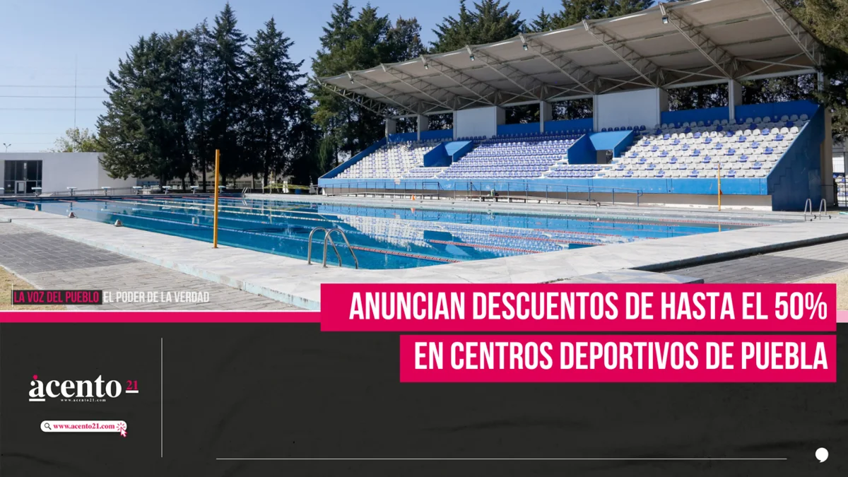 Anuncian descuentos de hasta el 50% en centros deportivos de Puebla