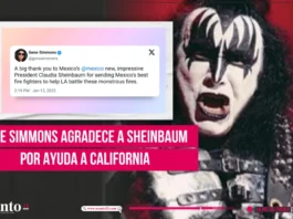 Gene Simmons agradece a Sheinbaum por ayuda a California