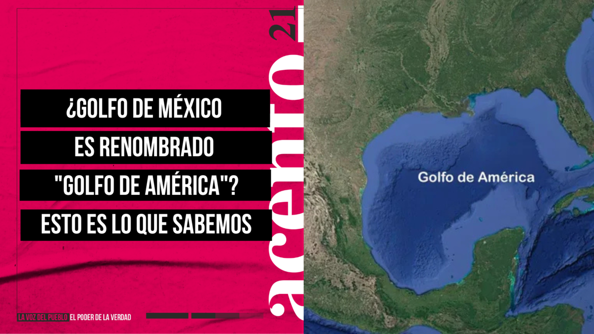 Golfo de México es renombrado