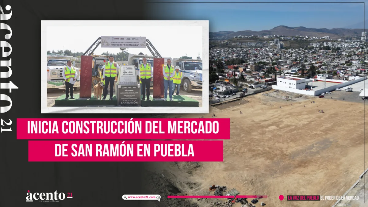 Inicia construcción del Mercado de San Ramón en Puebla