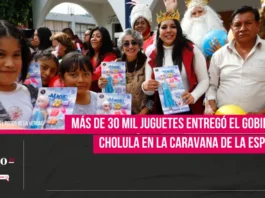 Más de 30 mil juguetes entregó el Gobierno de Cholula en la Caravana de la Esperanza