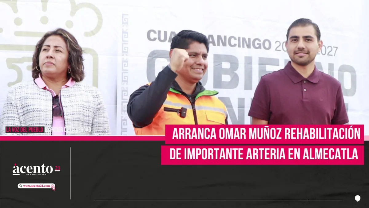 Arranca Omar Muñoz rehabilitación de importante arteria en San Lorenzo Almecatla