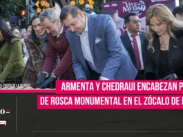 Armenta y Chedraui encabezan partida de Rosca Monumental en el Zócalo de Puebla