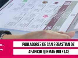 Pobladores de San Sebastián queman boletas