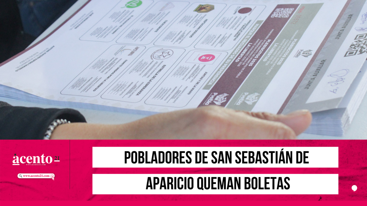 Pobladores de San Sebastián queman boletas