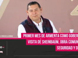 Primer mes de Armenta como gobernador