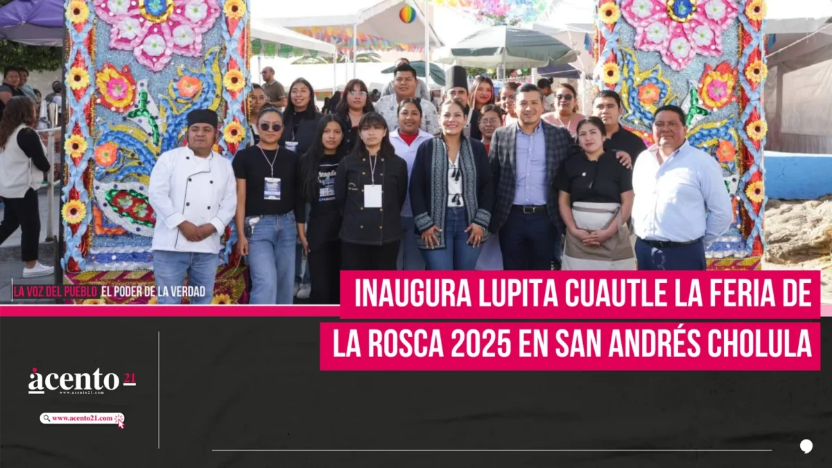 Inaugura Lupita Cuautle la Feria de la Rosca 2025 en San Andrés Cholula