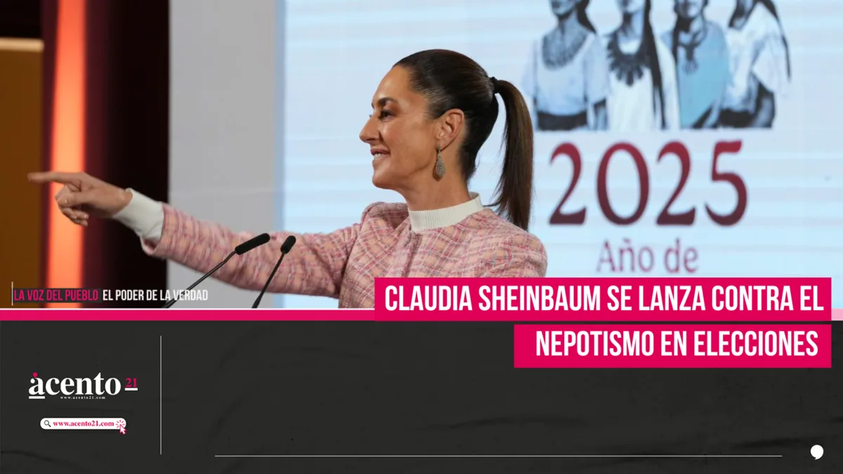 Claudia Sheinbaum se lanza contra el nepotismo en elecciones