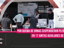 Por quema de urnas suspendieron plebiscitos en 17 juntas auxiliares de Puebla