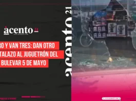 Cero y van tres: Dan otro cristalazo al Juguetrón del Bulevar 5 de Mayo