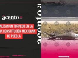 Encuentran un torpedo en la colonia Constitución Mexicana de Puebla