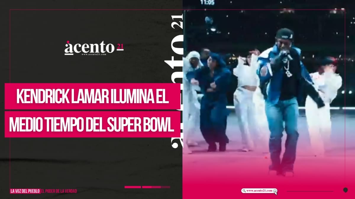 Kendrick Lamar ilumina el medio tiempo del Super Bowl