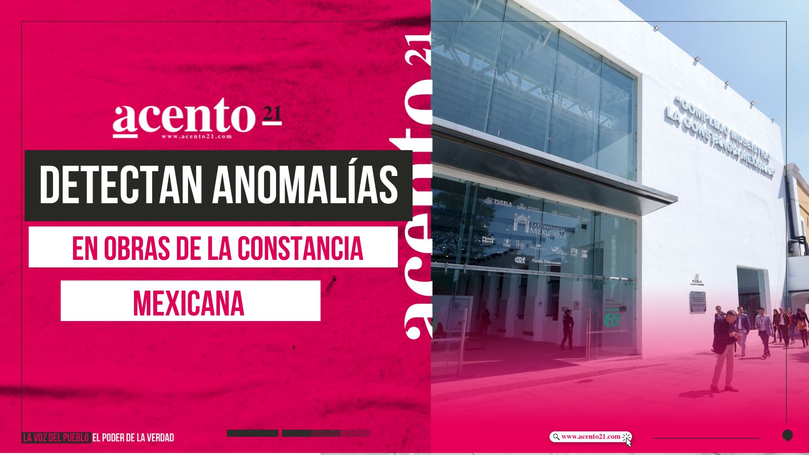 Detectan irregularidades en rehabilitación de La Constancia Mexicana