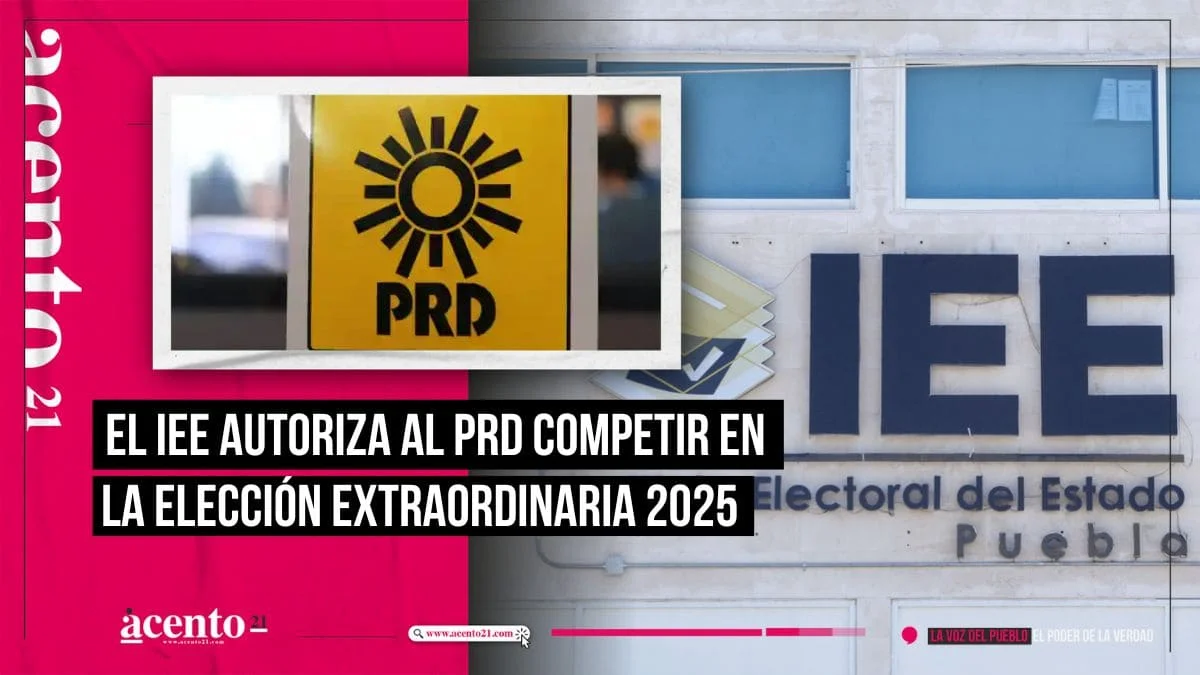 IEE deja que PRD participe en elección extraordinaria de Puebla en 2025