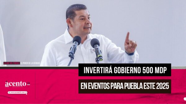 Invertirá gobierno 500 mdp en eventos para Puebla este 2025