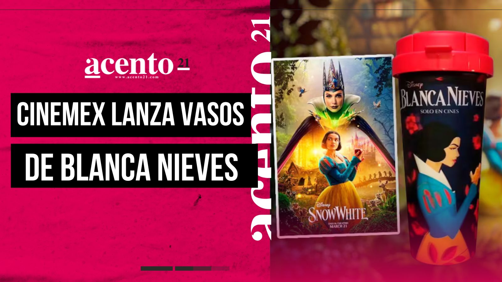 cinemex y cinépolis lanzan coleccionables de Blanca Nieves