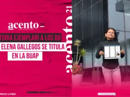 ¡Historia ejemplar! A los 60 años, Elena Gallegos se titula en la BUAP