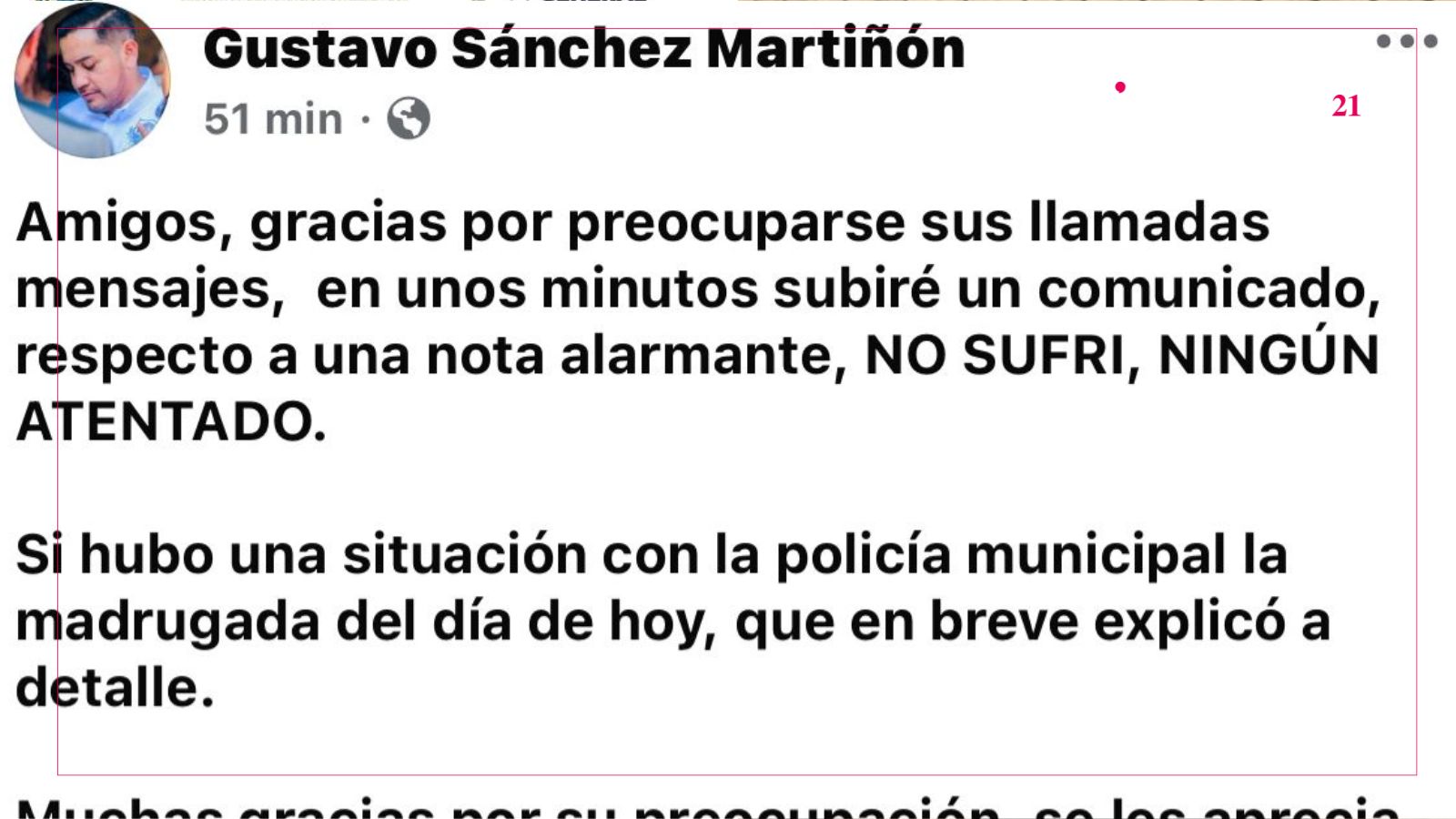 Alcalde de Tepeojuma desmiente que sufrió un atentado