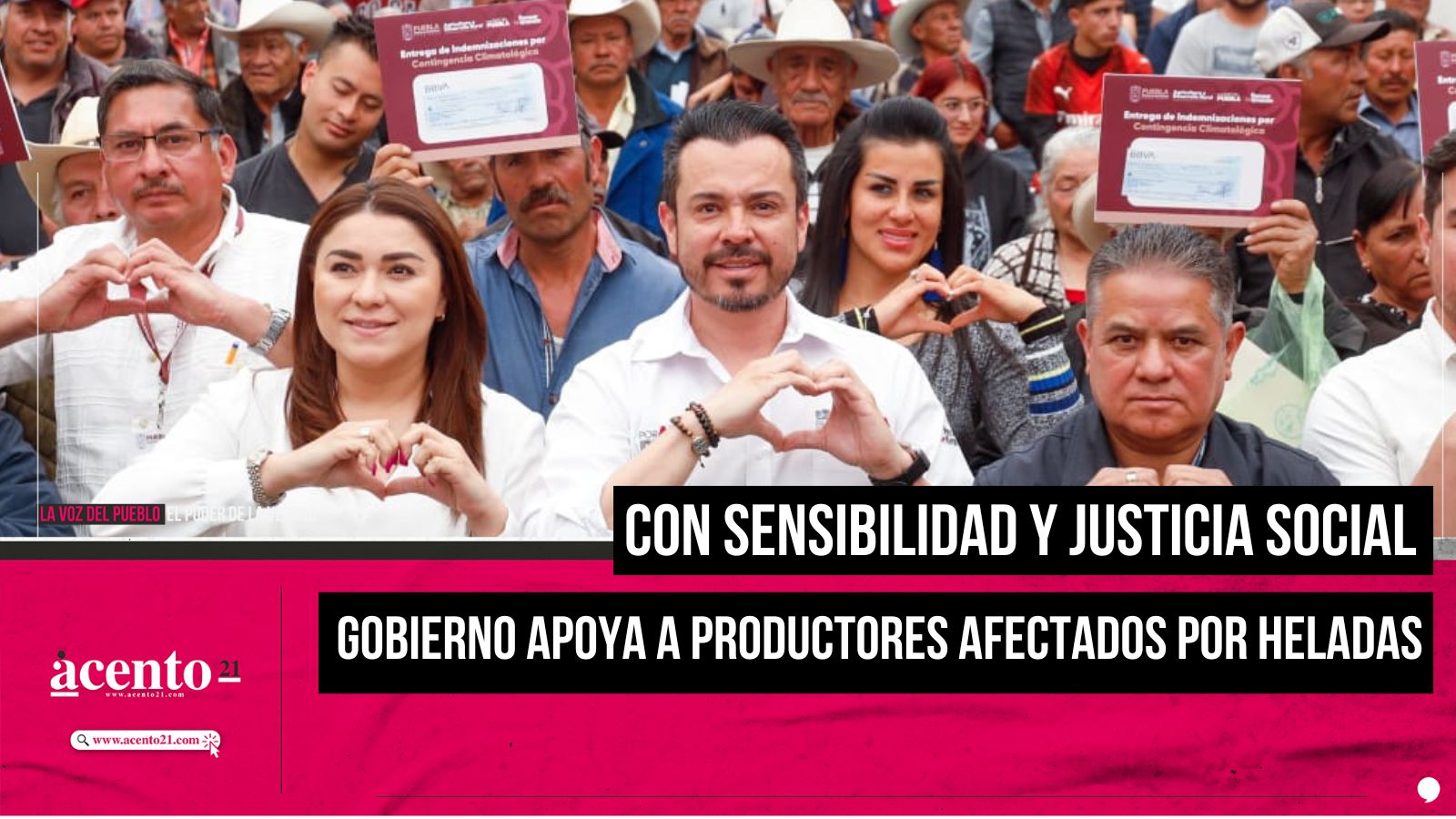 Con sensibilidad y justicia social, Gobierno apoya a productores afectados por heladas