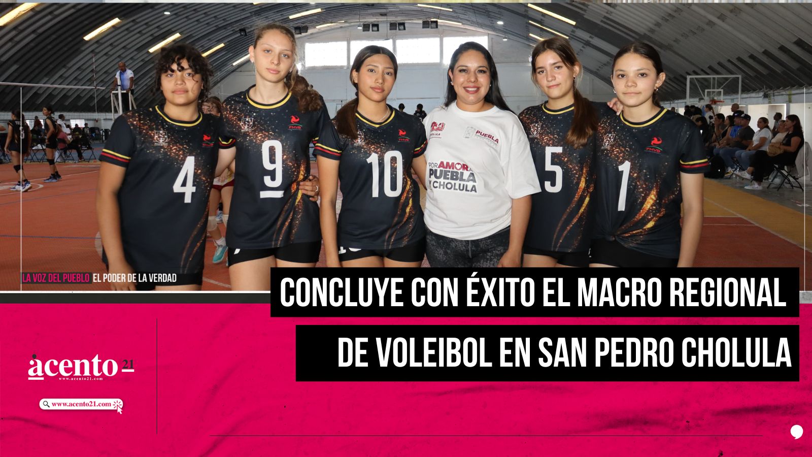 Concluye con éxito el Macro Regional de Voleibol en San Pedro Cholula