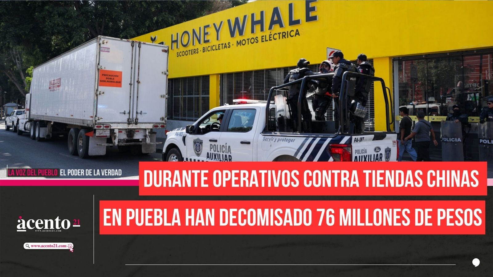 Durante operativos contra tiendas chinas en Puebla han decomisado 76 millones de pesos