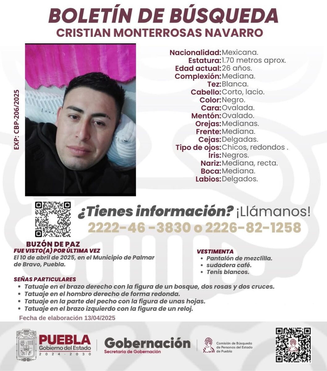 En una semana, desaparecen tres menores y un hombre en Puebla