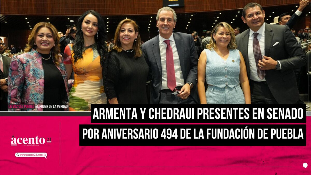 Presentes Armenta y Chedraui en la Cámara de Diputados por el 494 Aniversario de la Fundación de la Ciudad de Puebla