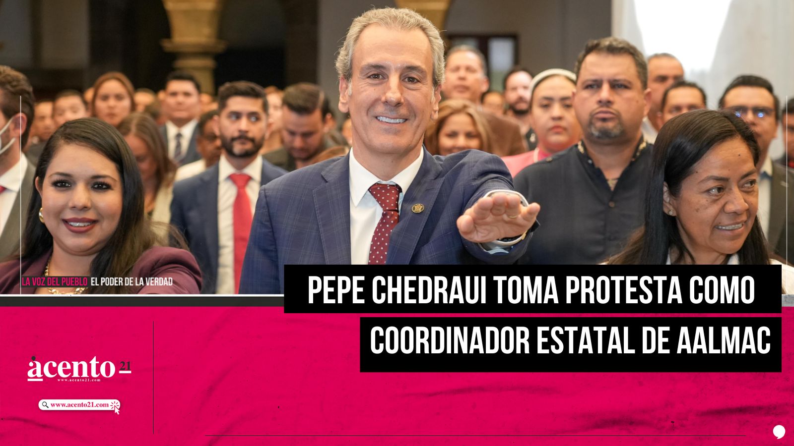 Pepe Chedraui rindió protesta como coordinador estatal de la AALMAC en Puebla