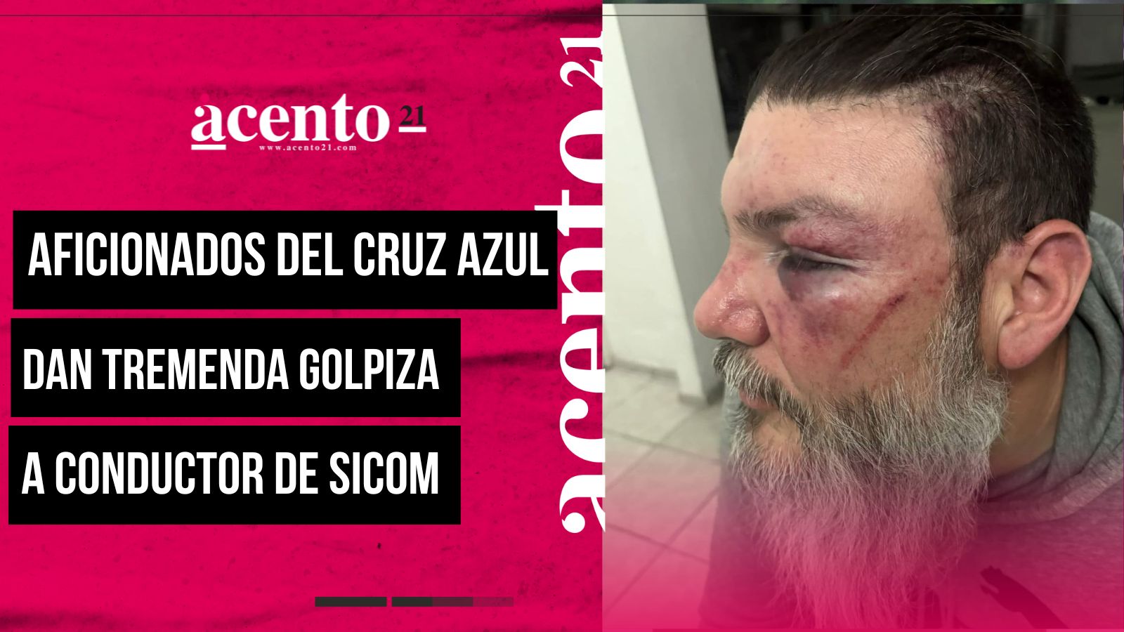 Aficionados de Cruz Azul golpean a Fer Jara, conductor de El Fusil de Sicom
