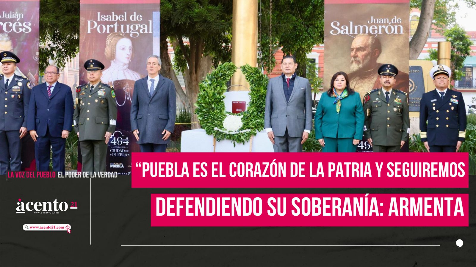 “Puebla es el corazón de la patria y seguiremos defendiendo su soberanía”: Armenta