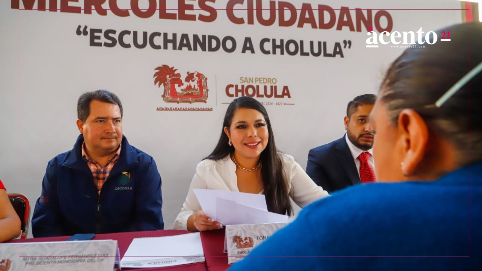 Tonantzin Fernández reafirma su compromiso con Cholula en la 6ª Jornada de Atención