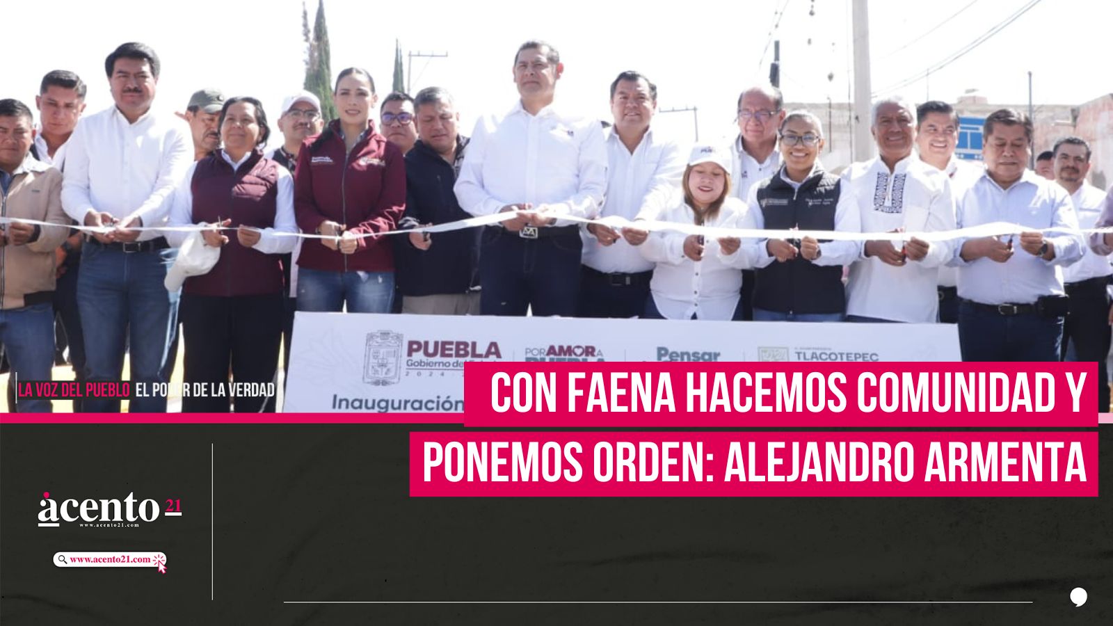 Con faena hacemos comunidad y ponemos orden: Alejandro Armenta Con faena hacemos comunidad y ponemos orden: Alejandro Armenta