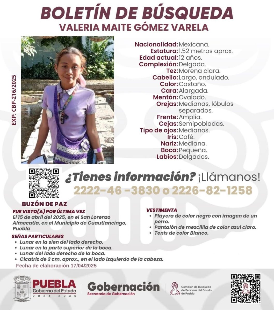 En una semana, desaparecen tres menores y un hombre en Puebla