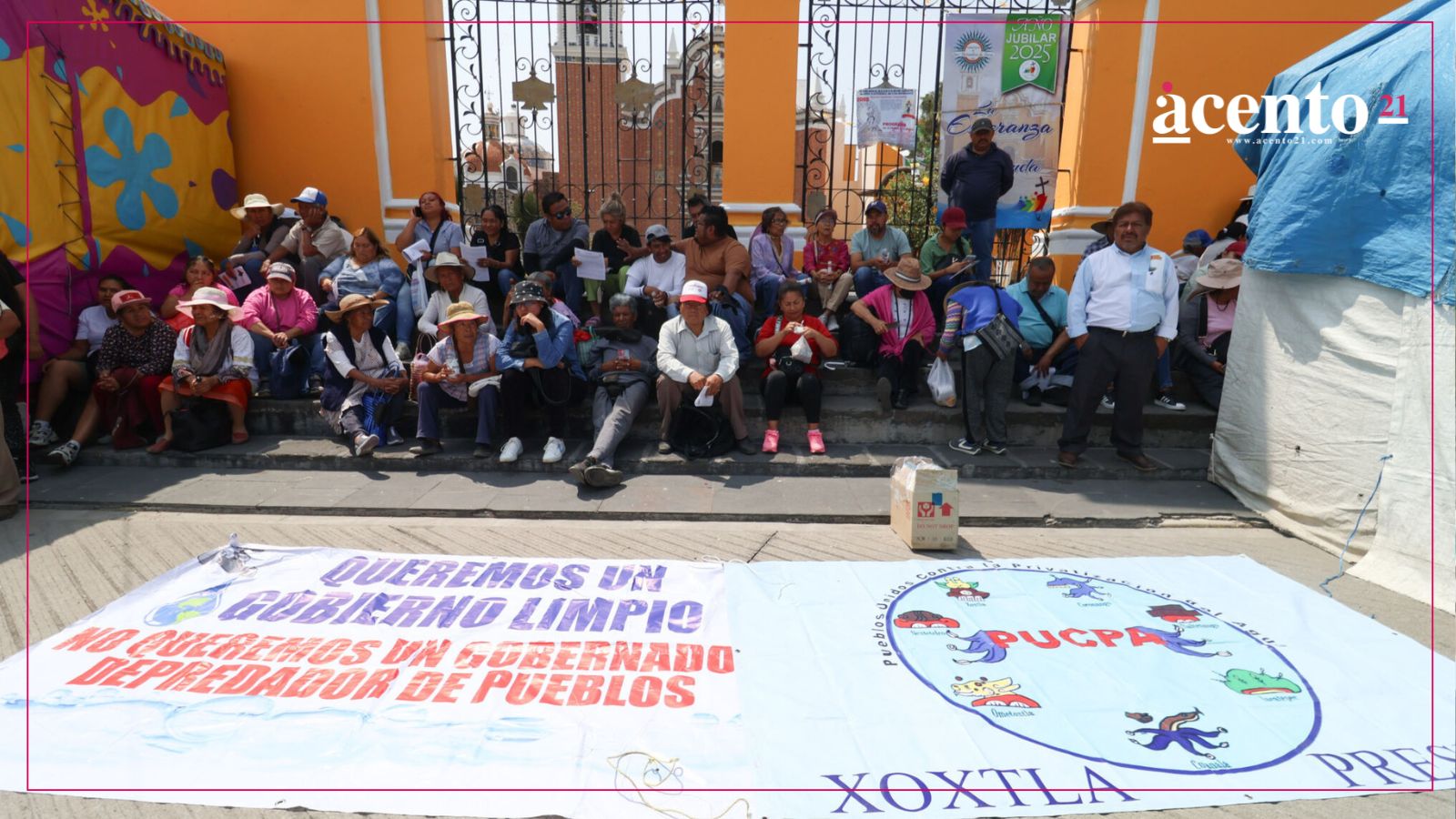 Armenta apoya a pueblos originarios de Cholula, pero pide no afectar a terceros
