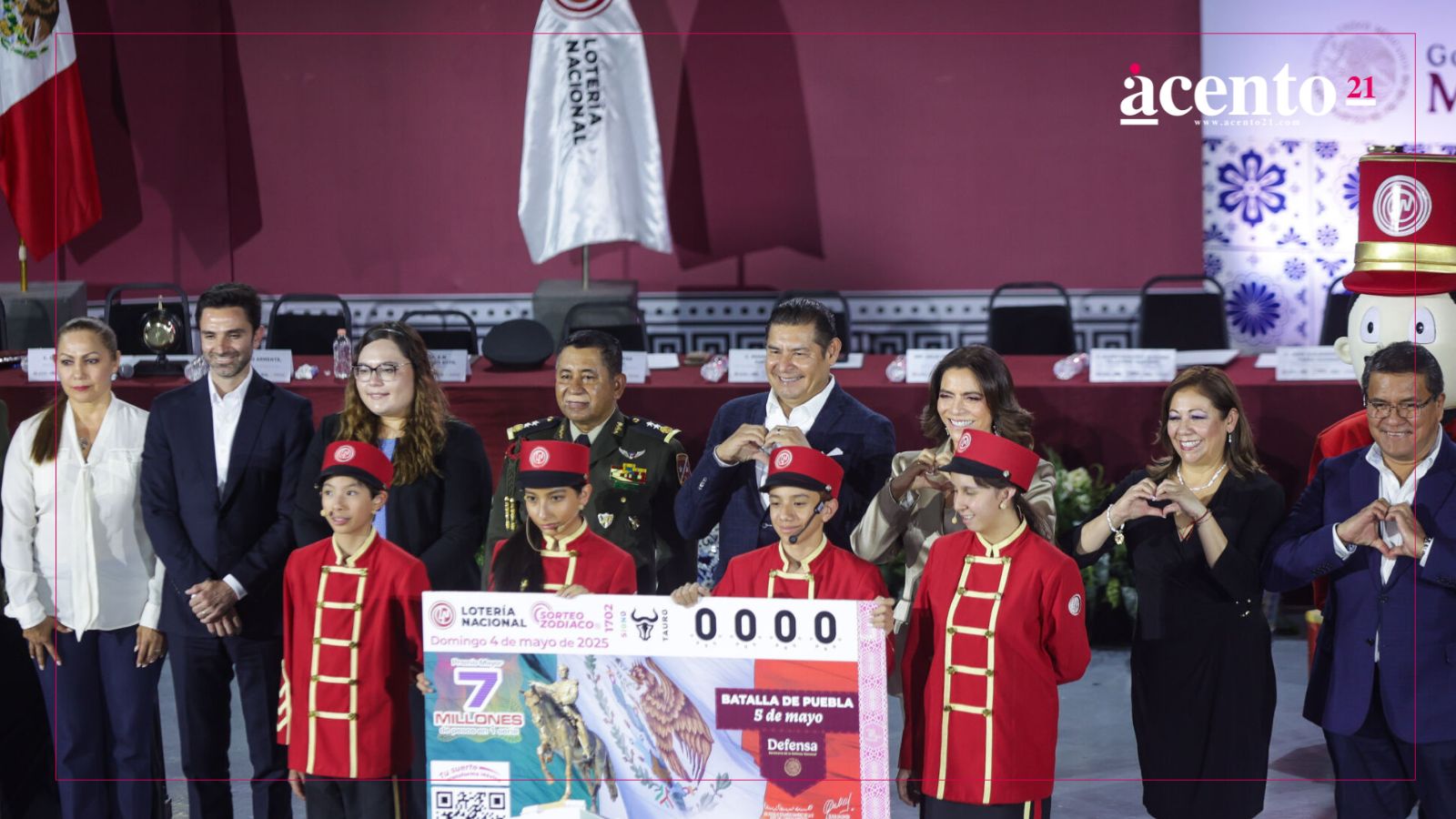 Celebran Sorteo Zodíaco de la Lotería Nacional desde Puebla con 24 mdp en premios