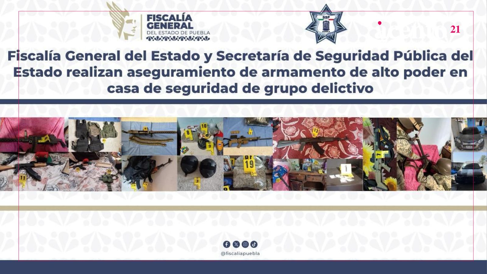 En San Matías Tlalancaleca, grupo delictivo tenía su casa de seguridad atiborrada de armamento de alto poder