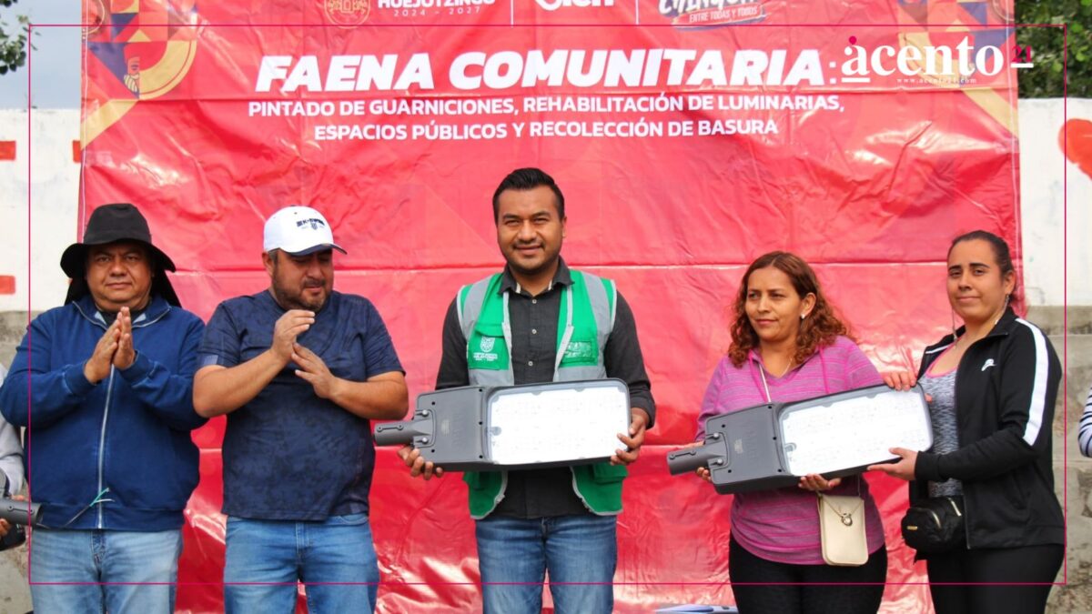 Gobierno de Huejotzingo Transforma el fracciónamiento Valle de San Miguel con mega faena comunitaria