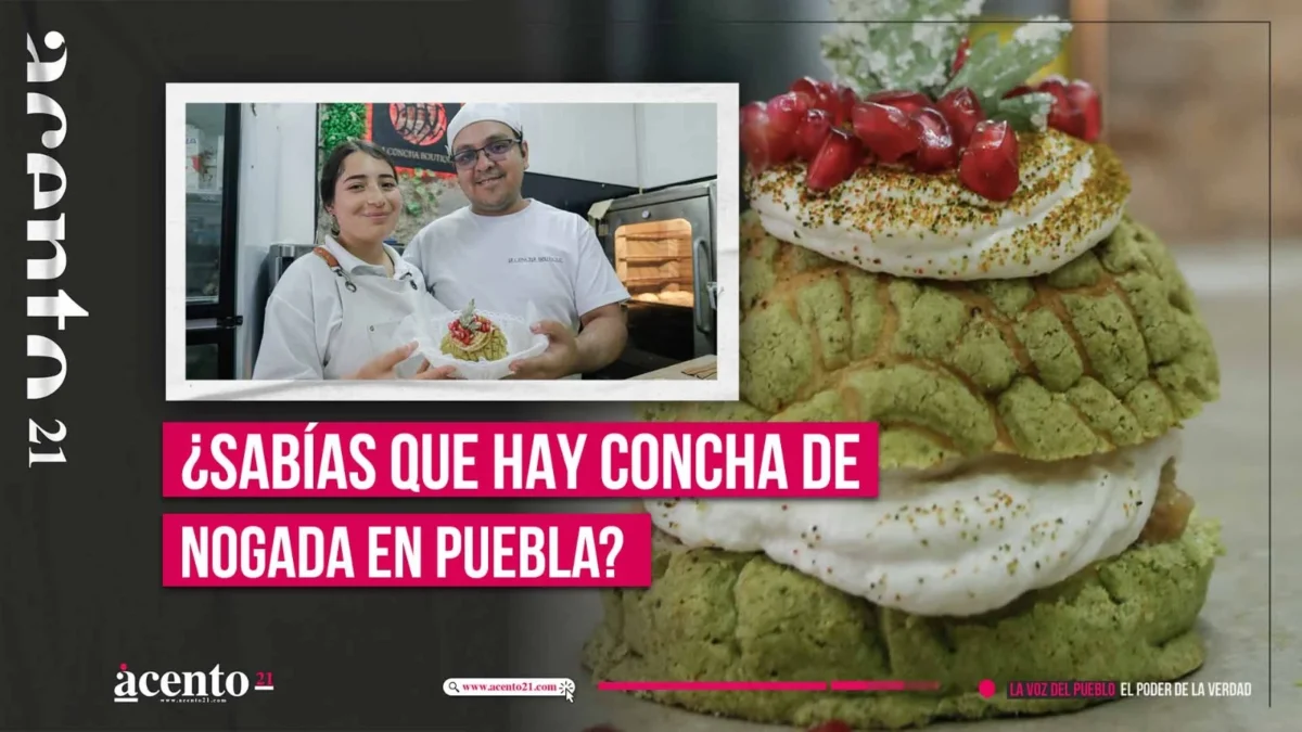 Concha de nogada en Puebla