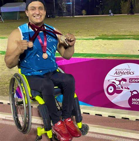 José Alan Frías, atleta paralímpico poblano; ya está preparado para el Grand Prix Jalisco que se llevará a cabo del 9 al 12 de mayo.