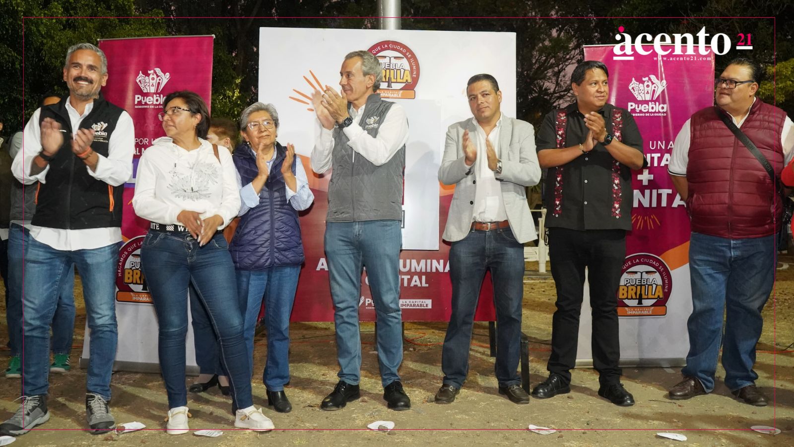 Puebla Brilla llega a Maravillas, con Pepe Chedraui el fraccionamiento cuenta con alumbrado LED al 100%