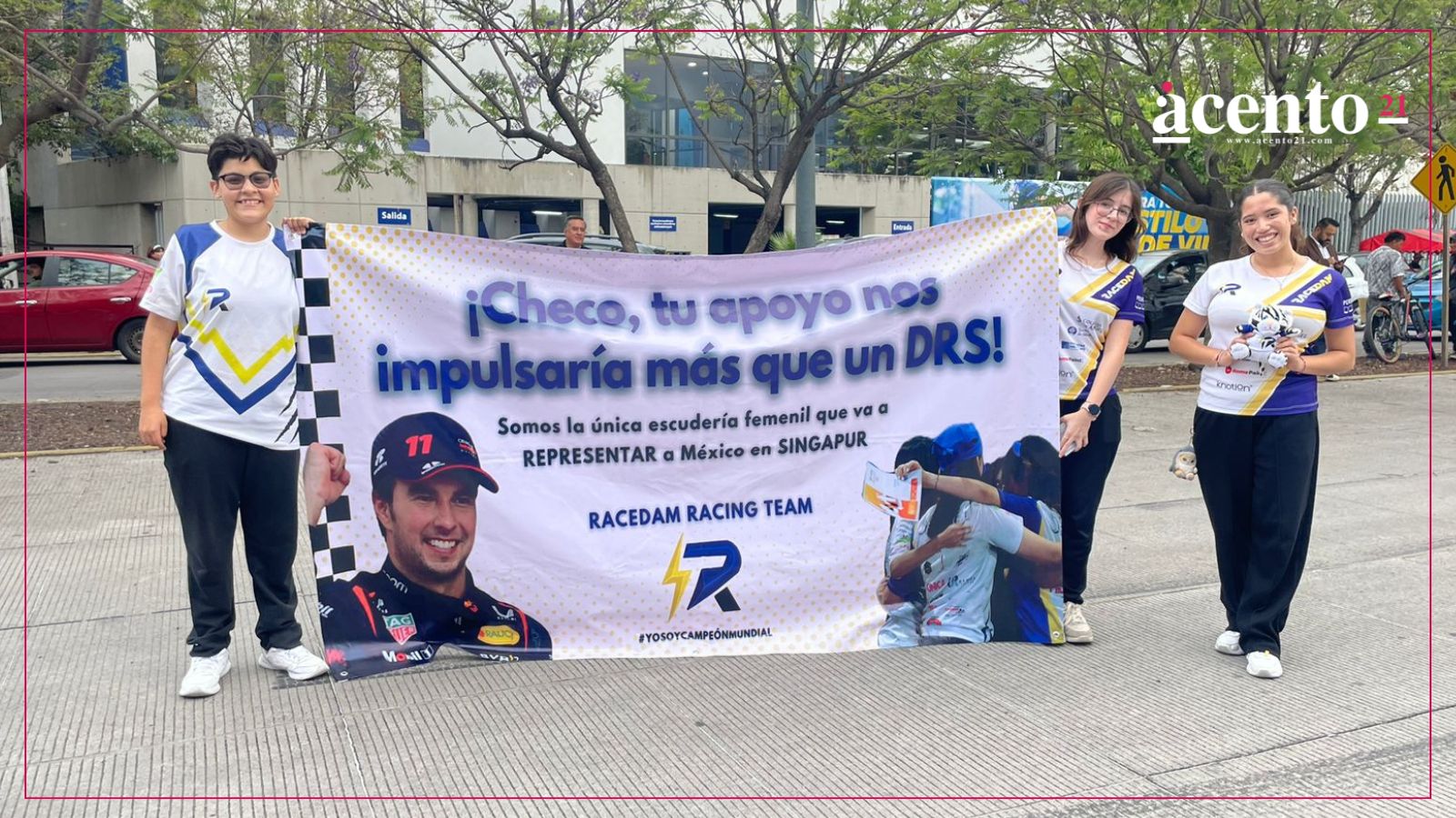 Racedam Racing Team pide apoyo del Checo Pérez para cumplir su sueño de viajar al mundial Stem Racing en Singapur