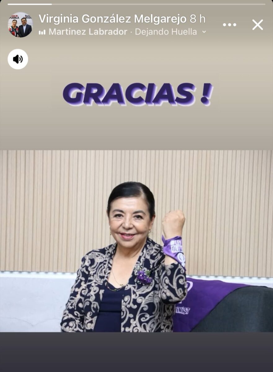  Virginia siendo Virginia , subió esta misma tarde del viernes en su cuenta de Facebook un “Gracias” sin más .
