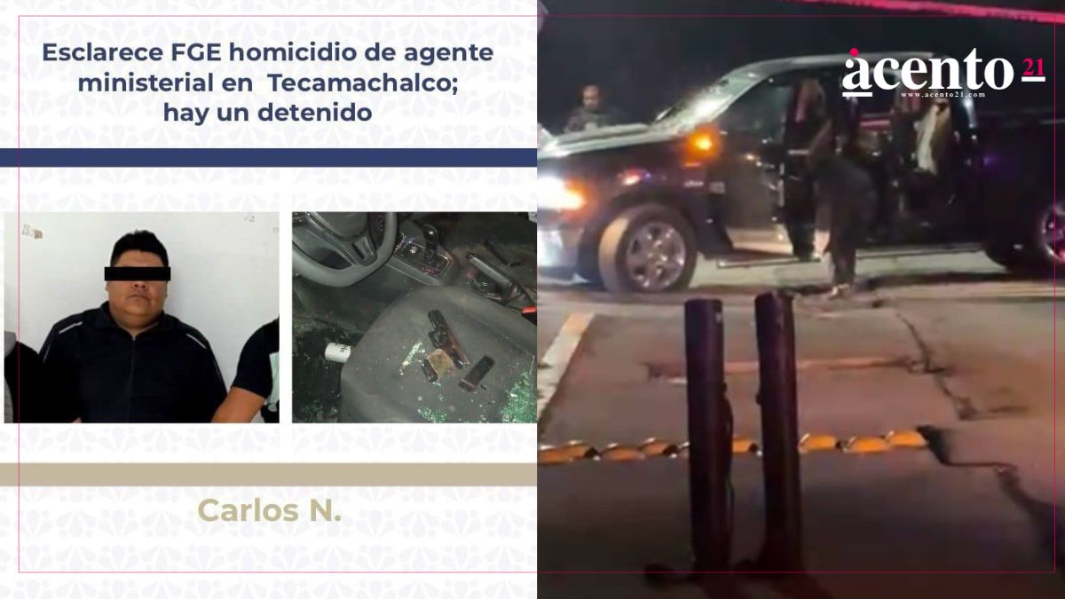 Detienen sujeto relacionado con homicidio de agente ministerial en Tecamachalco